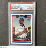 2006 Topps #447 Jacque Jones Signed Card PSA Slabbed AUTO Cubs