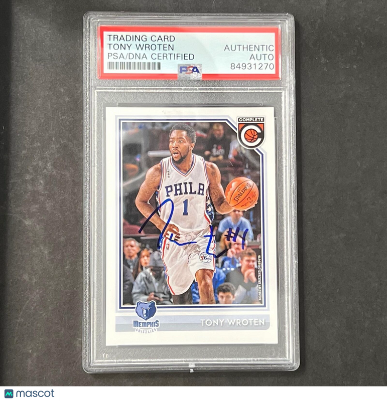 2016-17 Panini Complete #91 Tony Wroten Signed Card AUTO 10 PSA Slabbed Grizzlie