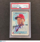 2016 Topps Heritage #36 Carlos Martinez Signed Card PSA Slabbed Auto Cardinals