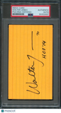 Walter Jones Signed Cut PSA/DNA Slabbed Autographed Seahawks