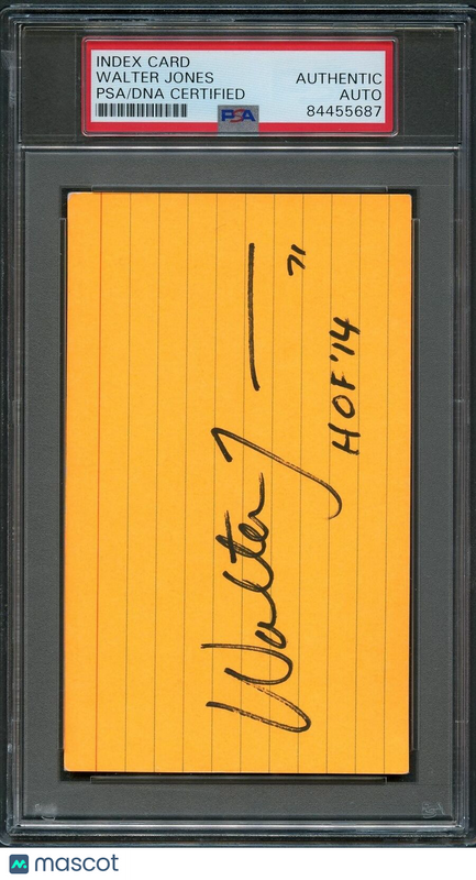 Walter Jones Signed Cut PSA/DNA Slabbed Autographed Seahawks