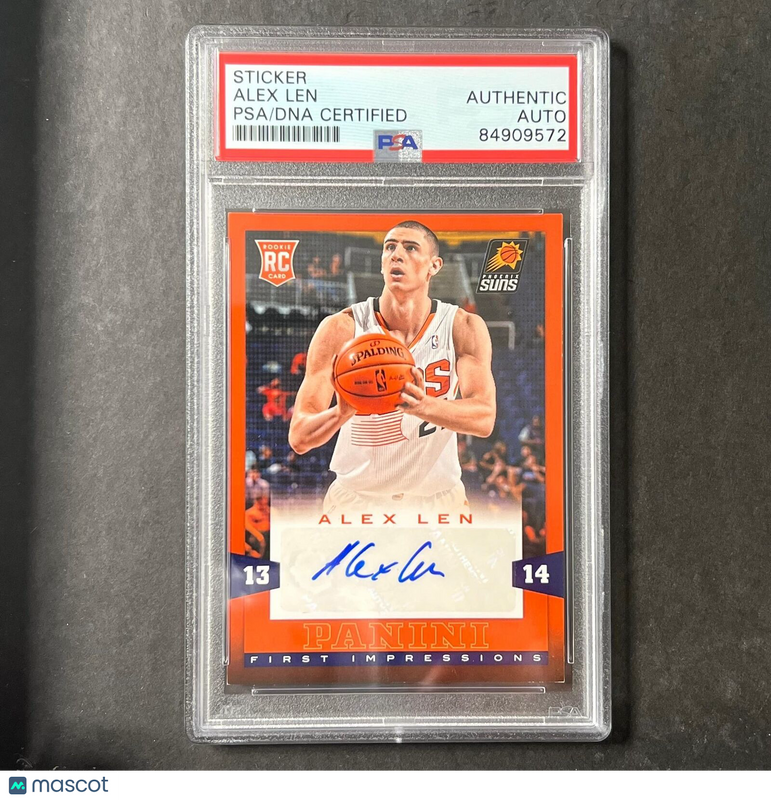 2013-14 Panini #8 Alex Len Signed Card AUTO PSA Slabbed RC Suns