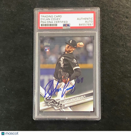2017 Topps Update Series #US46 Dylan Covey Signed Card Auto PSA Slabbed White Sox