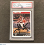 2014-15 Panini NBA Hoops #86 Dorell Wright Signed Card AUTO 10 PSA Slabbed Trail