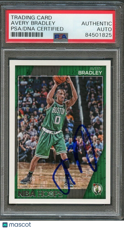 2016-17 NBA Hoops #24 Avery Bradley Signed Card AUTO PSA/DNA Slabbed Celtics
