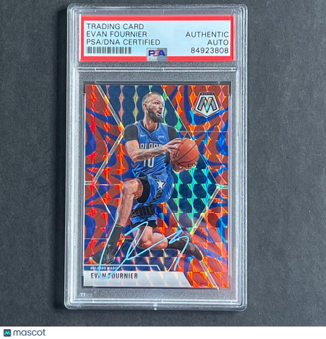 2019-20 Panini Mosaic #2 EVAN FOURNIER Signed Card AUTO PSA Slabbed Magic