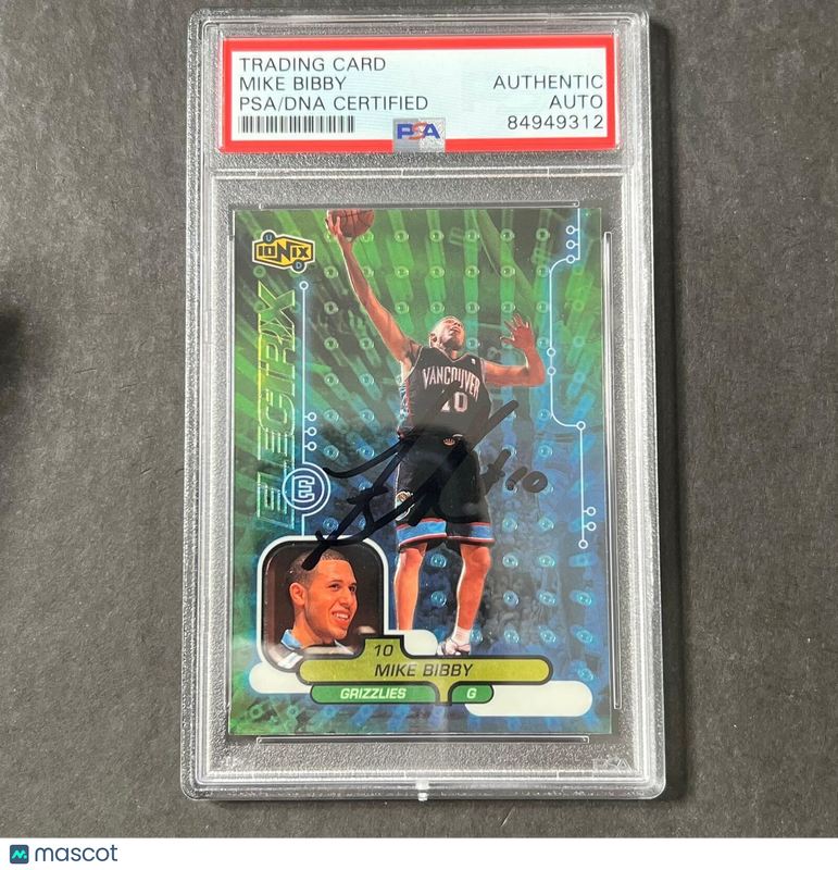 1998-99 Upper Deck #62 Mike Bibby Signed Card AUTO PSA Slabbed RC Grizzlies