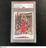 2005 Topps #92 David Wesley Signed Card AUTO PSA Slabbed Rockets