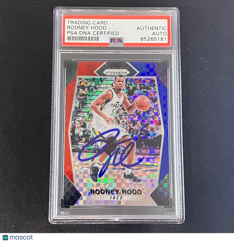 2017-18 Panini-Prizm #111 Rodney Hood Signed AUTO PSA Slabbed Jazz