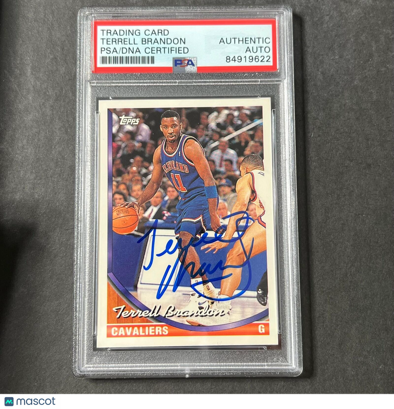 1993-94 Topps #183 Terrell Brandon Signed Card AUTO PSA/DNA Slabbed Cavaliers