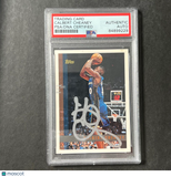 1997-98 Topps #142 Calbert Cheaney Signed Card AUTO PSA/DNA Slabbed Bullets