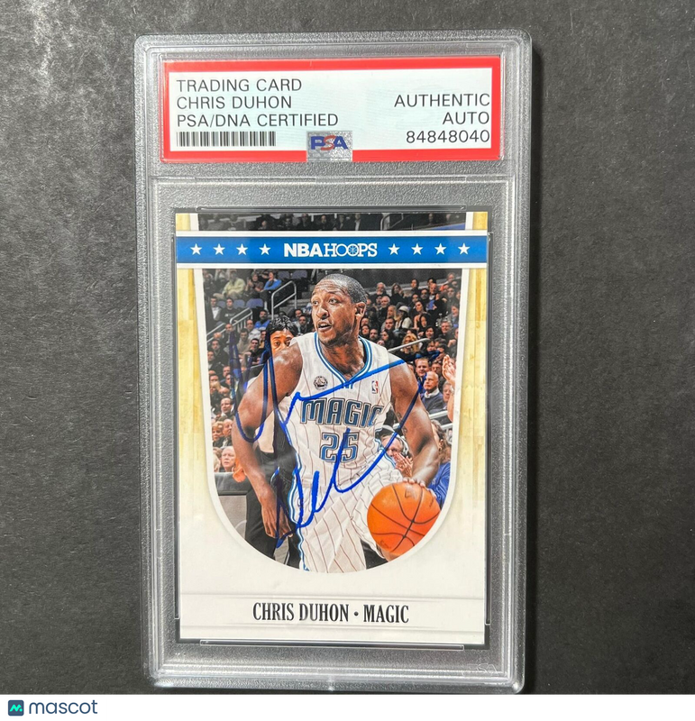 2010-11 Panini Donruss #175 Chris Duhon Signed Card AUTO 10 PSA Slabbed Magic
