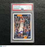 2016-17 NBA Hoops #195 Dante Exum Signed Card AUTO PSA Slabbed Jazz
