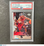 2007-08 Upper Deck #112 Joey Graham Signed Card PSA Slabbed Raptors