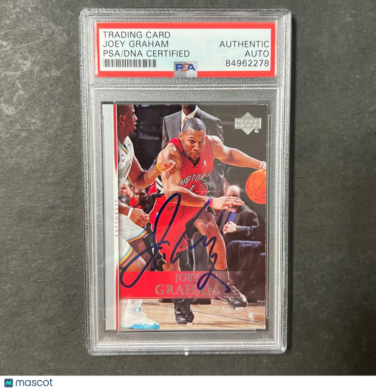 2007-08 Upper Deck #112 Joey Graham Signed Card PSA Slabbed Raptors
