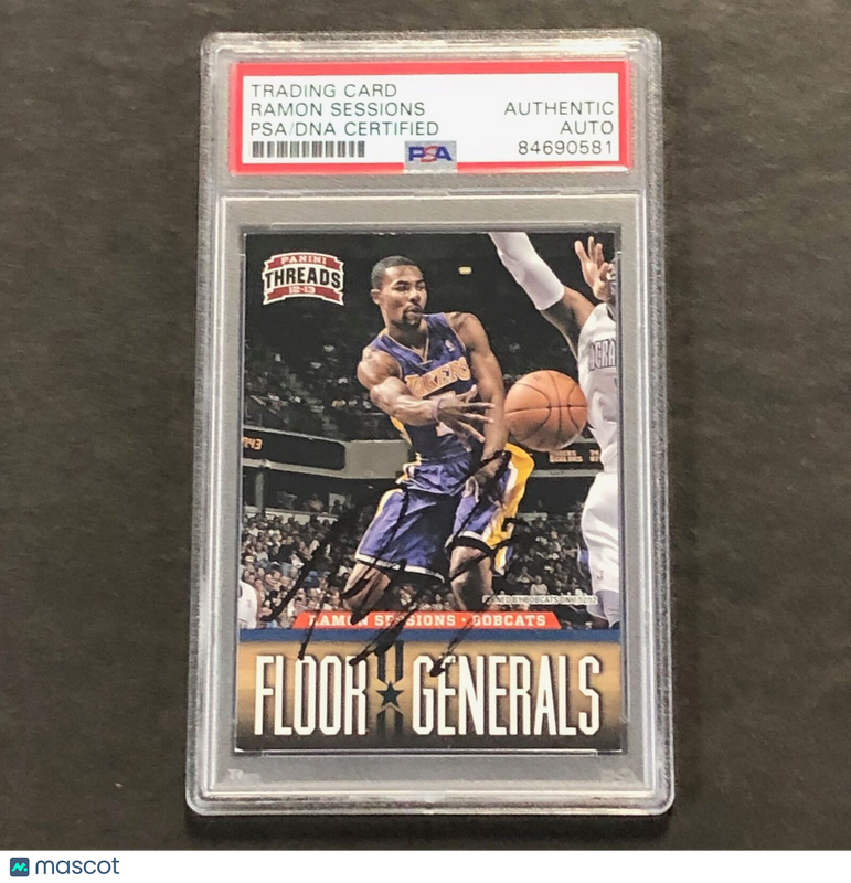2012-13 Panini Threads #16 Ramon Sessions Signed AUTO PSA Slabbed Bobcats