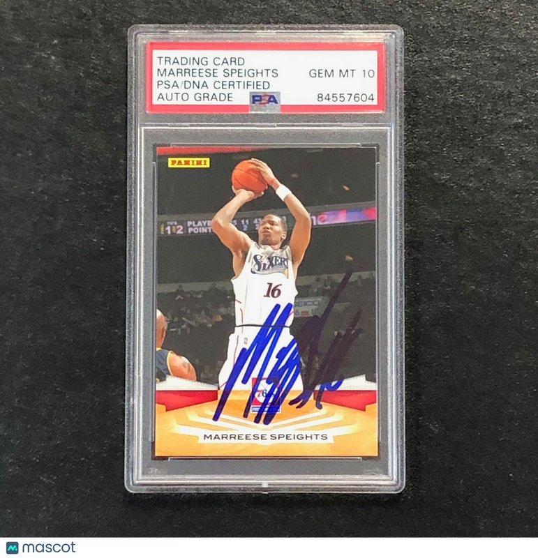 2009-10 Panini Basketball #37 Marreese Speights Signed Card AUTO 10 PSA Slabbed