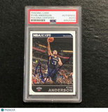 2014-15 NBA Hoops #239 Ryan Anderson Signed Card AUTO PSA Slabbed Pelicans