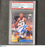 2009 Upper Deck #196 DeShawn Stevenson Signed Card AUTO PSA Slabbed Wizards