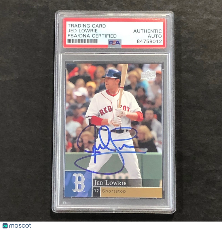 2009 Upper Deck #553 Jed Lowrie Signed Card PSA Slabbed Auto Red Sox