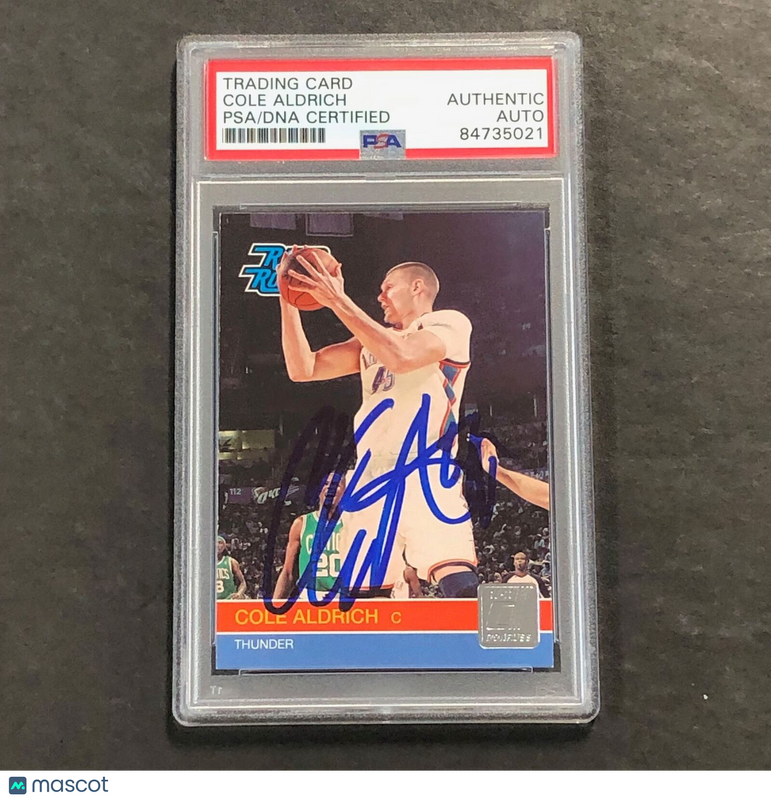 2010-11 Donruss Rated Rookie #238 Cole Aldrich Signed Card AUTO PSA Slabbed RC T