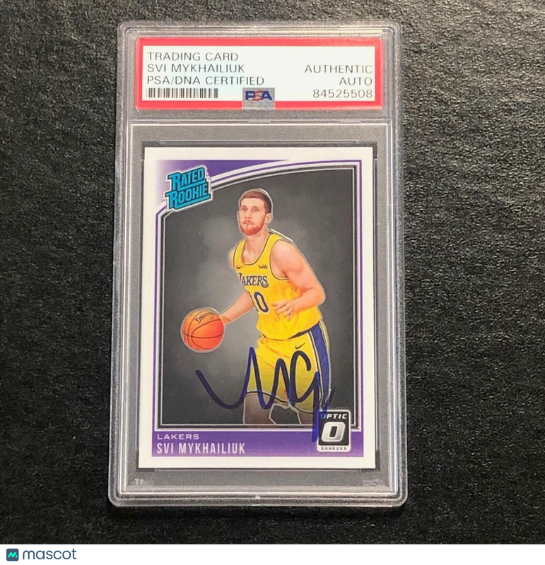 2018 Optic Rated Rookie #193 Svi Mykhailiuk Signed Card AUTO PSA Slabbed RC Lake