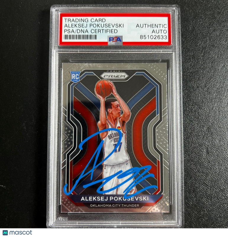 2020-21 Panini Prizm #264 Aleksej Pokusevski Signed Card AUTO PSA Slabbed RC Thu