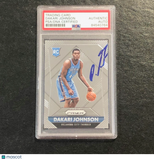 2015-16 Panini Prizm #315 Dakari Johnson Signed Card Auto PSA Slabbed Thunder