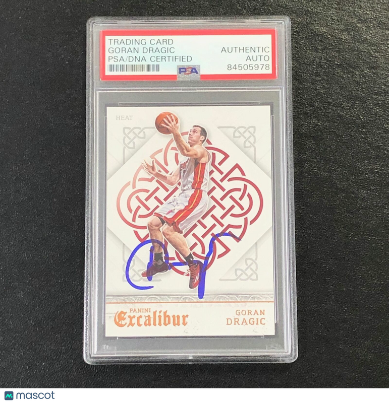 2015-16 Panini Excalibur #102 Goran Dragic Signed Card AUTO PSA/DNA Slabbed Heat
