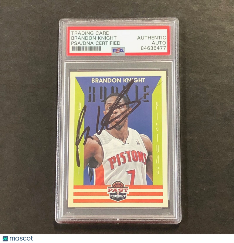 2012-13 Panini Pat and Present #216 Brandon Knight Signed Card AUTO PSA Slabbed