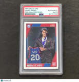 2016-17 NBA Hoops #299 Dario Saric Signed Card AUTO PSA Slabbed Philadelphia 76e
