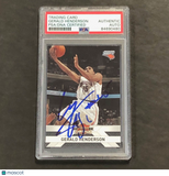 2010-11 Panini Threads #98 Gerald Henderson Signed AUTO PSA Slabbed Bobcats