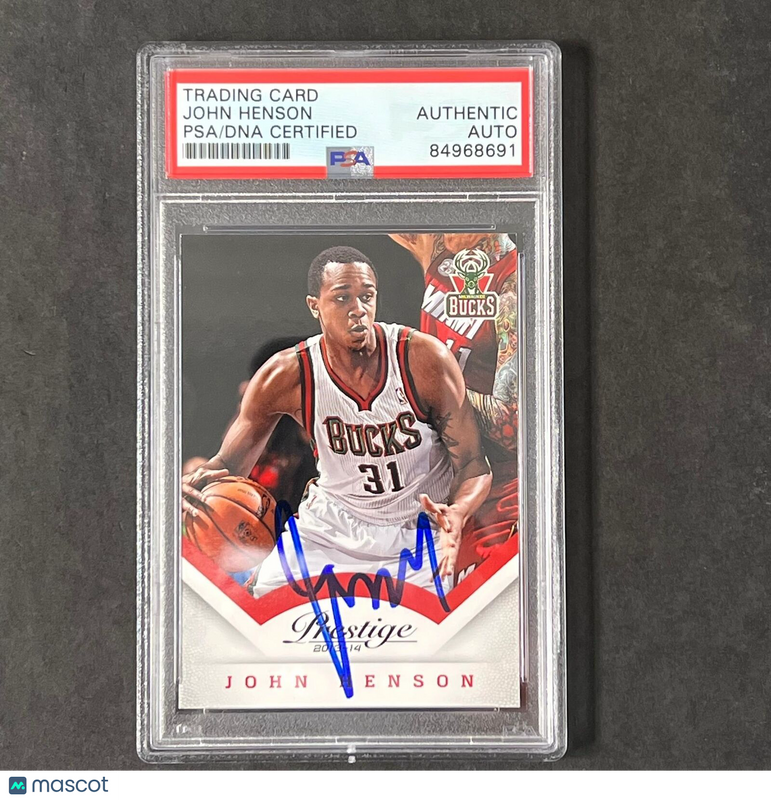 2013-14 Panini Prestige #134 John Henson Signed Card AUTO PSA Slabbed Bucks