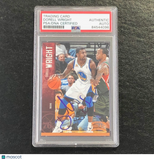 2012-13 Panini Threads #45 Dorell Wright Signed Card AUTO PSA Slabbed 76ers