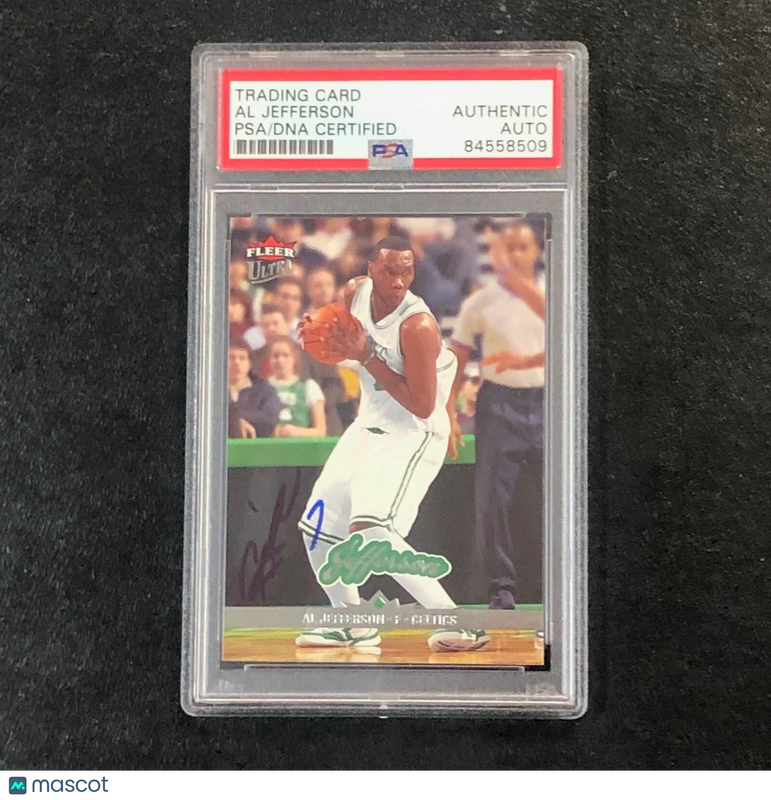 2006-07 Fleer Ultra #8 Al Jefferson Signed Card AUTO PSA Slabbed Celtics