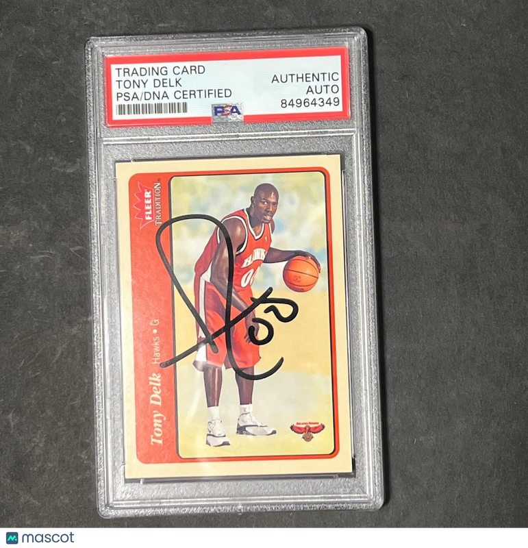 2004-05 Fleer #139 Tony Delk Signed Card AUTO PSA/DNA Slabbed Hawks