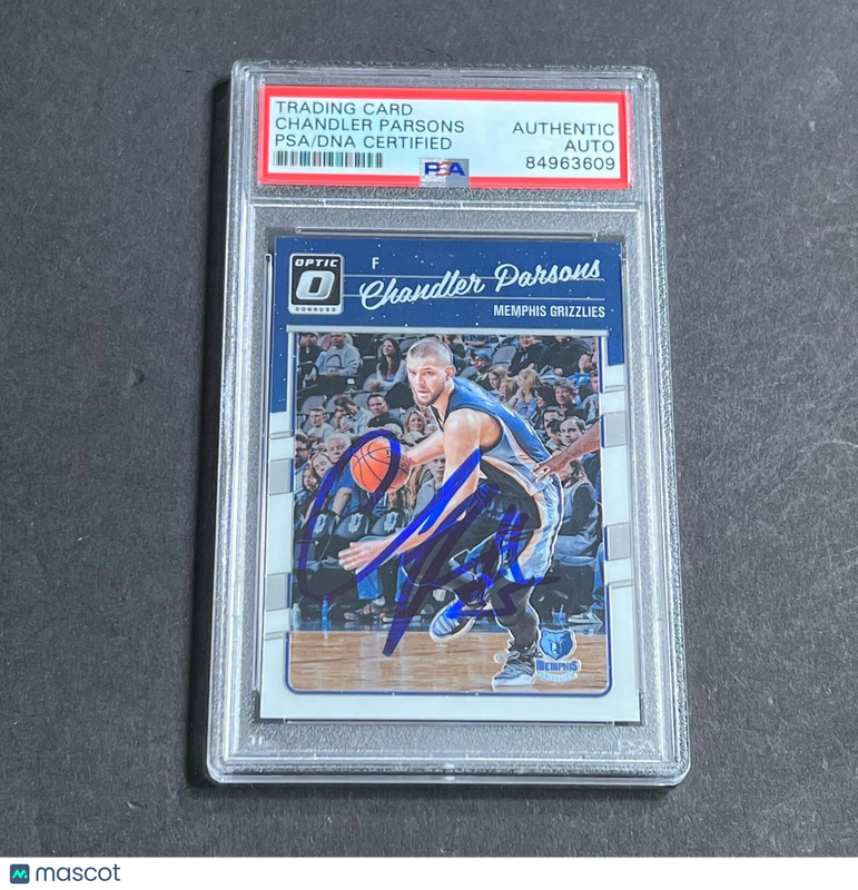 2016-17 Panini Donruss Optic #31 Chandler Parsons Signed Card Auto PSA Slabbed Grizzlies