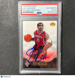 2004 Upper Deck #29 Jim Jackson Signed Card AUTO PSA Slabbed Rockets