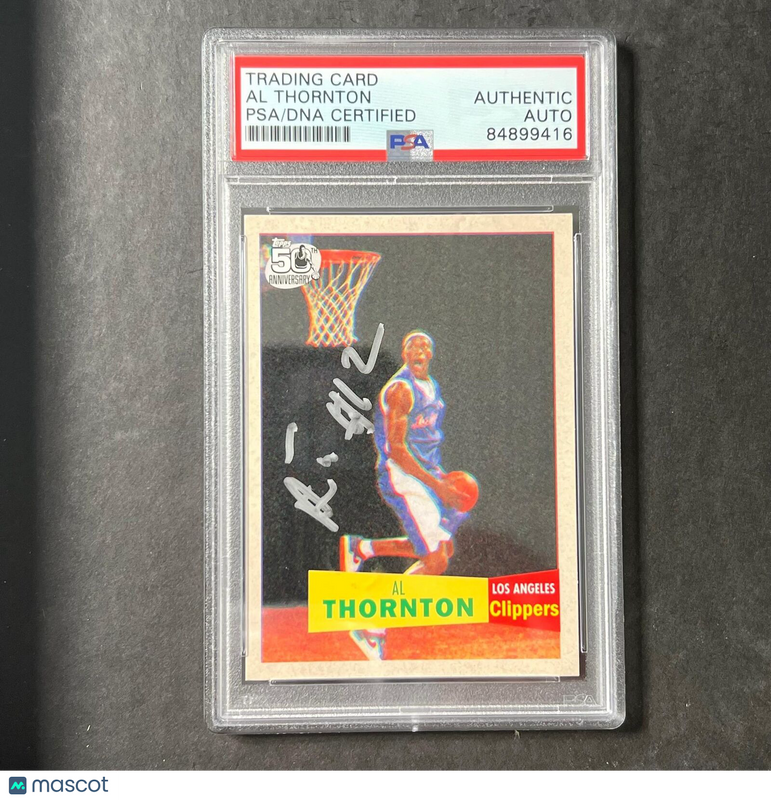2007-08 Topps 50th Anniversary #124 Al Thornton Signed Card AUTO PSA Slabbed RC