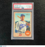 2017 Topps Heritage High Number #653 Jon Jay Signed Card PSA Slabbed Auto Cubs