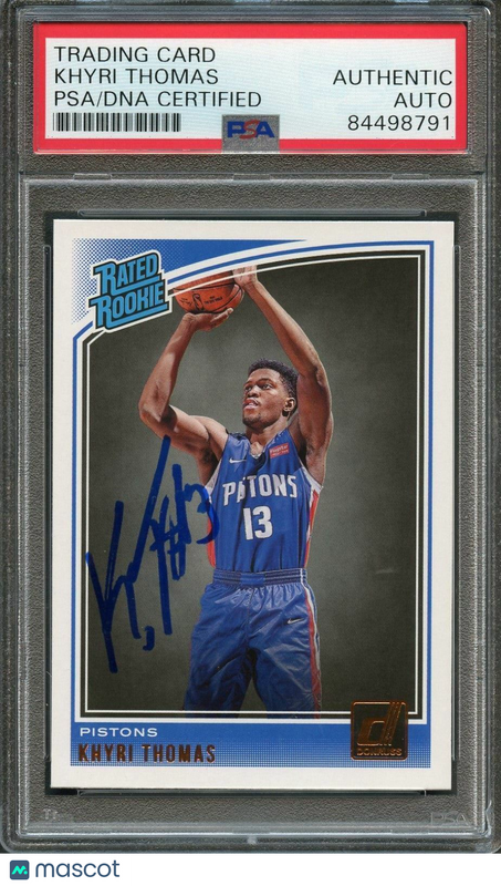 2018-19 Donruss Rated Rookie #173 Khyri Thomas Signed Card AUTO PSA Slabbed RC P