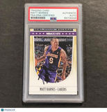 2011-12 Panini NBA Hoops #96 Matt Barnes Signed Card AUTO PSA Slabbed Lakers