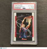 2004-05 Bowman #66 Darko Milicic Signed Card AUTO PSA Slabbed Pistons