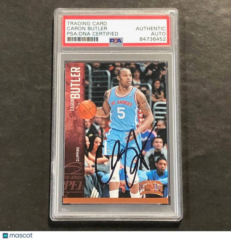 2012-13 Panini Threads #61 Caron Butler Signed Card AUTO PSA Slabbed Clippers