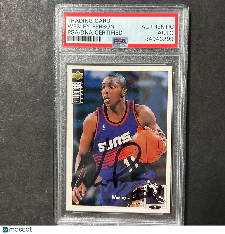 1994 Upper Deck #229 Wesley Person Signed Card AUTO PSA Slabbed Suns