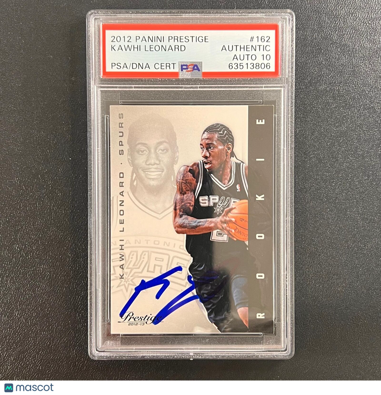 2012 Panini Prestige #162 Kawhi Leonard Signed Rookie Card Auto 10 PSA Slabbed S