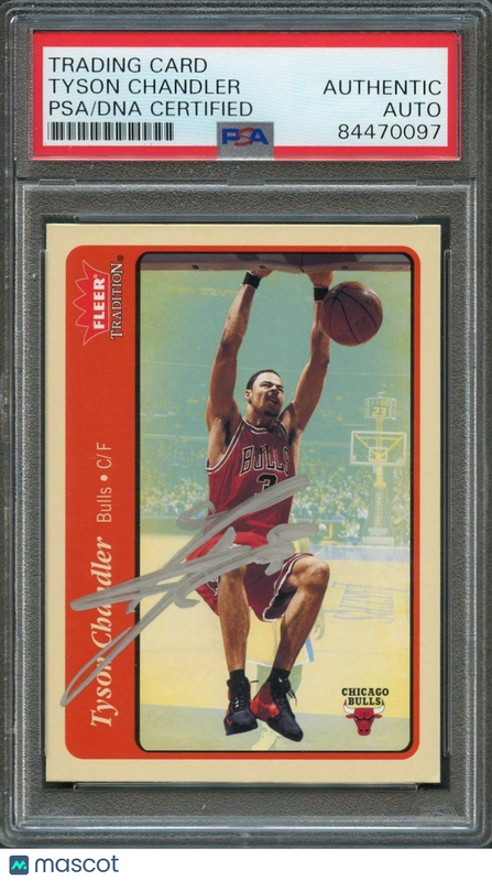 2004-05 Fleer Tradition #93 Tyson Chandler Signed Card AUTO PSA Slabbed