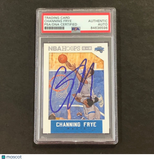 2015-16 NBA Hoops #117 Channing Frye Signed Card AUTO PSA Slabbed Magic