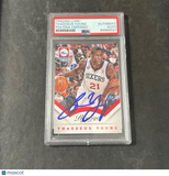 2013-14 Panini Prestige #47 Thaddeus Young Signed Card AUTO PSA Slabbed 76ers