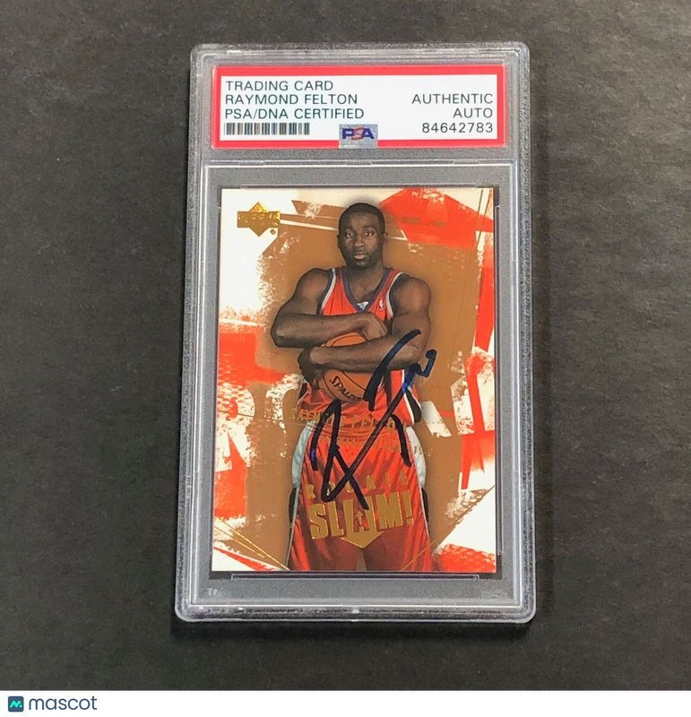 2005-06 Upper Deck Basketball #101 Raymond Felton Signed Card AUTO PSA/DNA Slabb